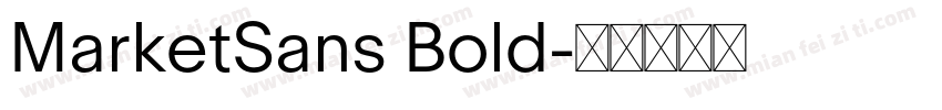 MarketSans Bold字体转换